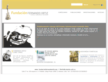 Tablet Screenshot of fundacionfernandoortiz.org